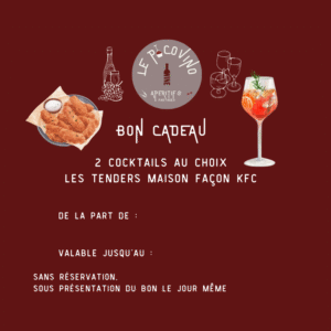 Bon Cadeau Tenders & Cocktails